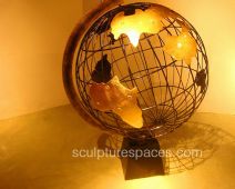 Stainless steel globe sphere